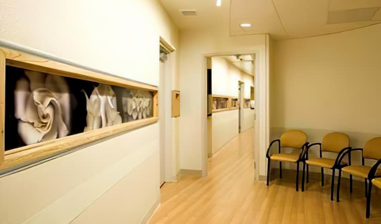 Patient waiting room for appointments at the Women’s Options Center at ZSFG